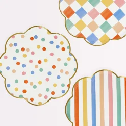 Discount Colorful Pattern Dinner Plates (8) Party Supplies