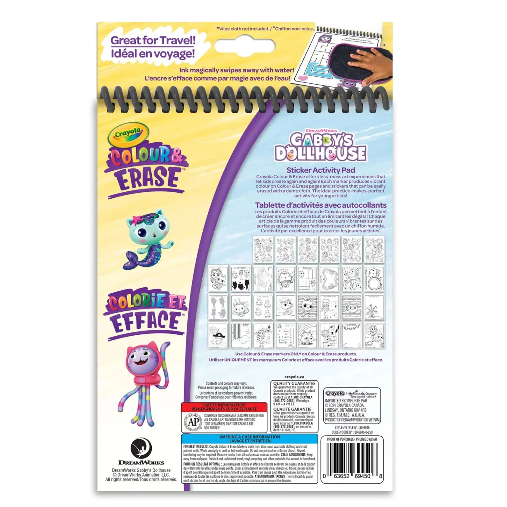 Colour & Erase - Gabby's Dollhouse Kids Diy & Activities