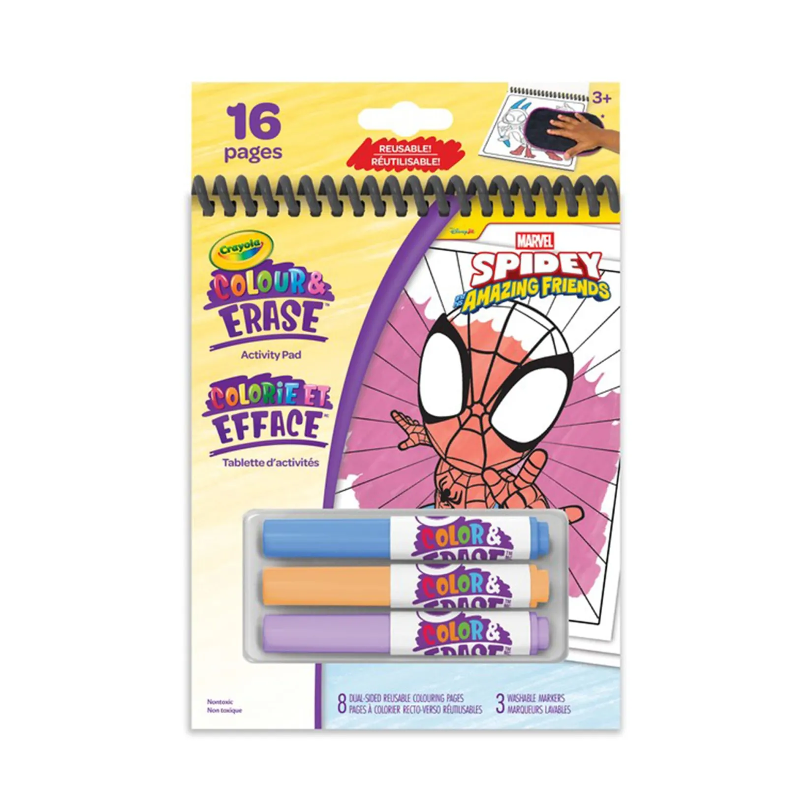 Diy & Activities>Crayola Colour & Erase - Spidey