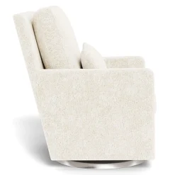 Como Rocking and Swivel Armchair - White Faux Sheepskin / Steel Gliders & Rocking Chairs|Gliders & Rocking Chairs