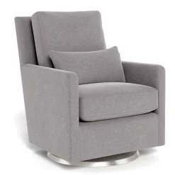 Outlet Como Rocking and Swivel Armchair - Pepper Grey / Steel Gliders & Rocking Chairs|Gliders & Rocking Chairs