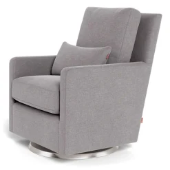 Outlet Como Rocking and Swivel Armchair - Pepper Grey / Steel Gliders & Rocking Chairs|Gliders & Rocking Chairs