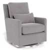 Gliders & Rocking Chairs|Gliders & Rocking Chairs>Monte Como Rocking and Swivel Armchair - Pebble Grey / Steel