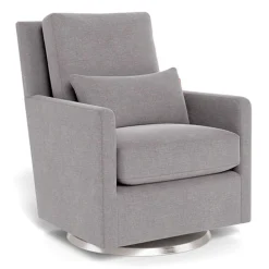Gliders & Rocking Chairs|Gliders & Rocking Chairs>Monte Como Rocking and Swivel Armchair - Pebble Grey / Steel