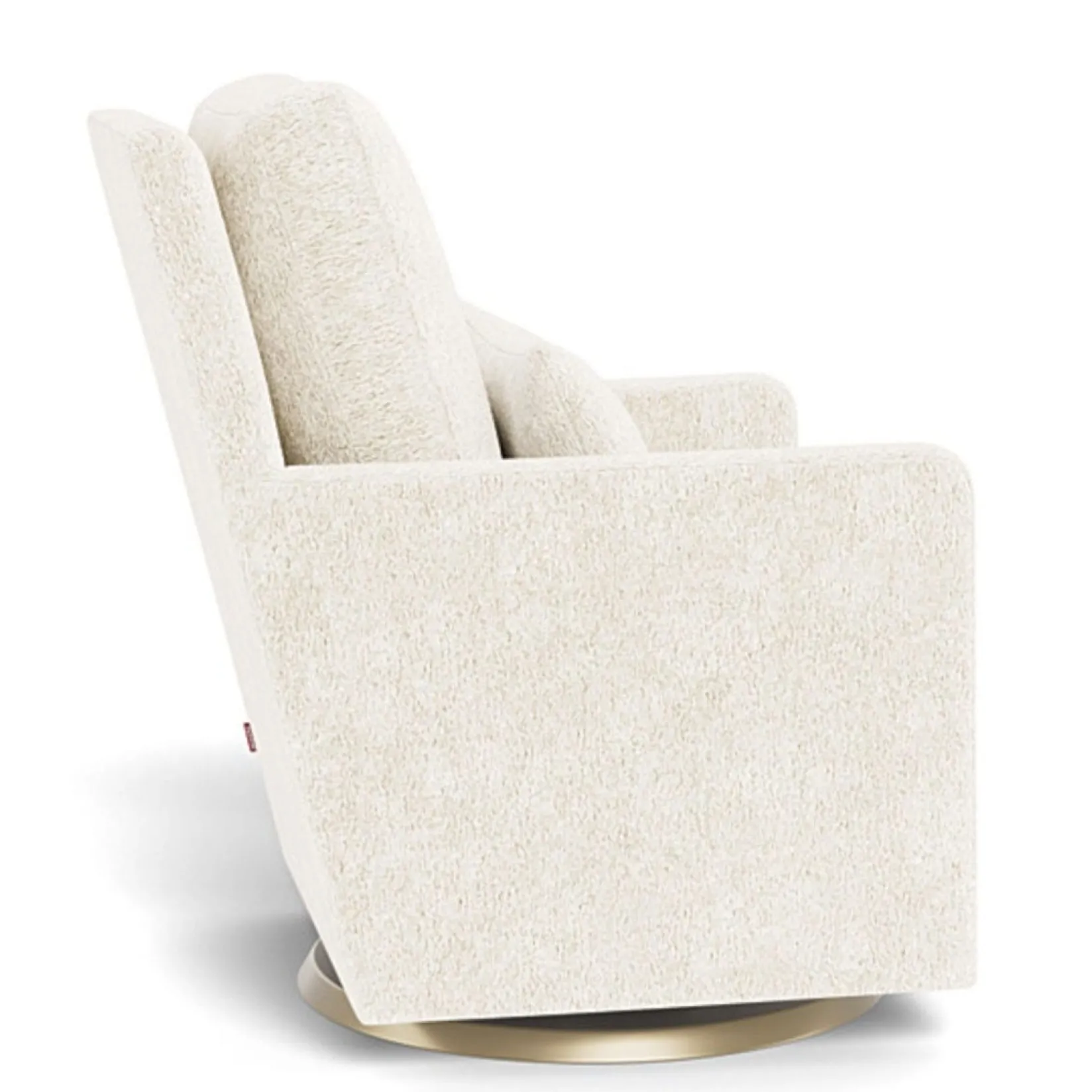 New Como Rocking and Swivel Armchair - White Faux Sheepskin / Gold Gliders & Rocking Chairs|Gliders & Rocking Chairs