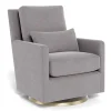 Gliders & Rocking Chairs|Gliders & Rocking Chairs>Monte Como Rocking and Swivel Armchair - Pebble Grey / Gold