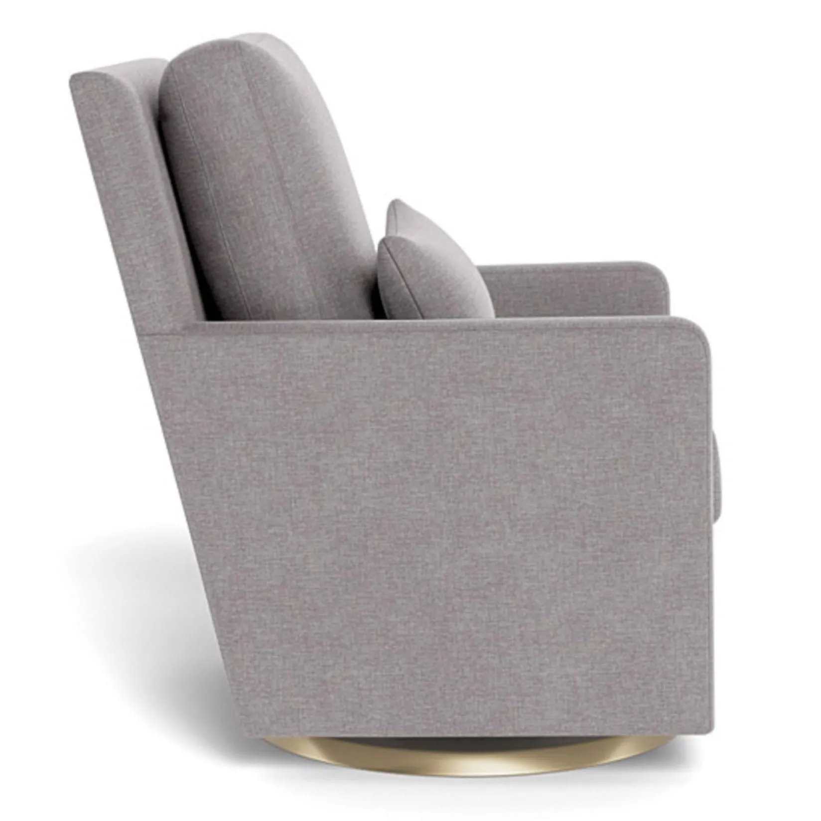 Gliders & Rocking Chairs|Gliders & Rocking Chairs>Monte Como Rocking and Swivel Armchair - Pebble Grey / Gold