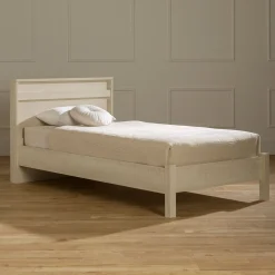 Sale Complete Bed with Headboard - August Bleached Oak Twin, Full & Queen Beds