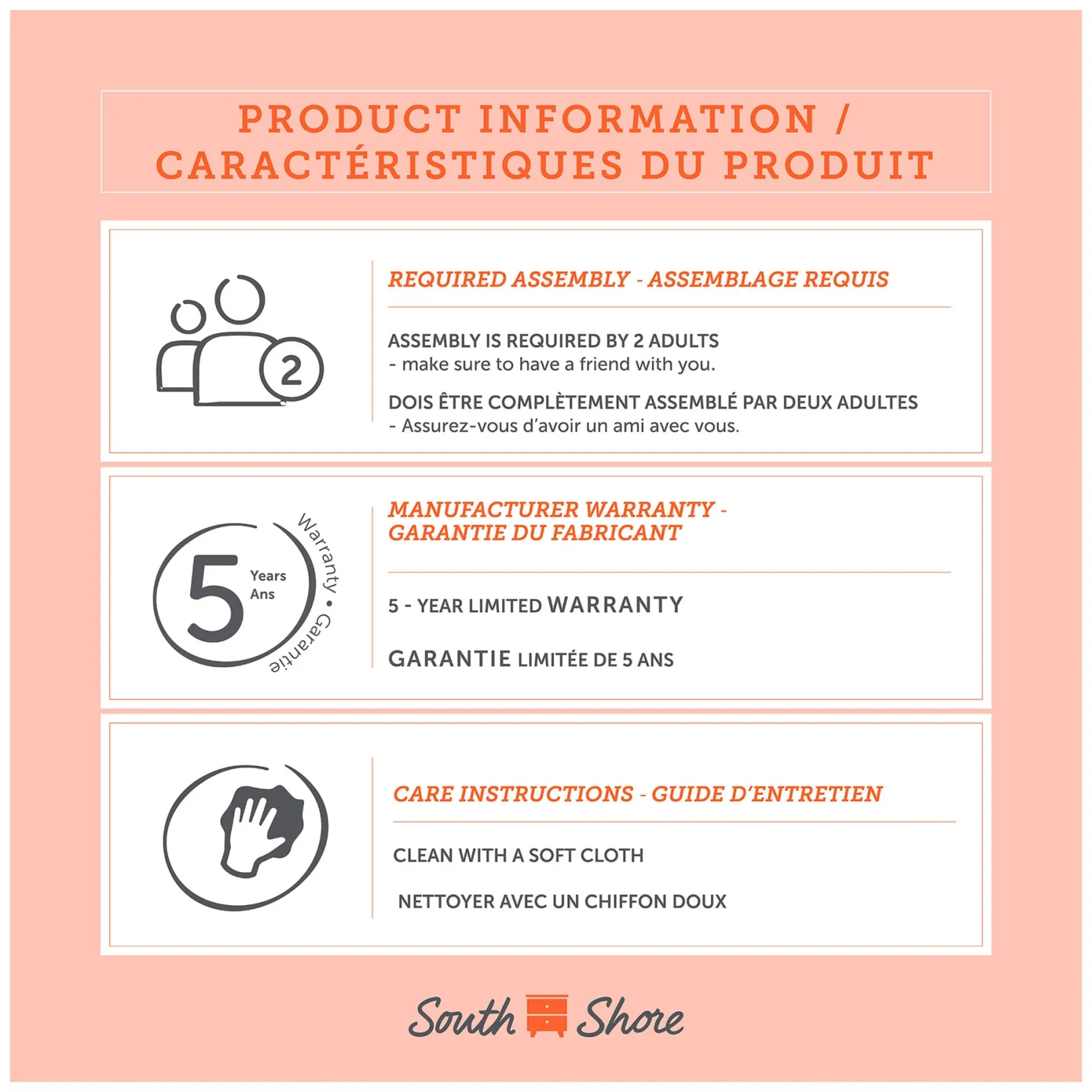 Sale Complete Bed with Headboard - August Bleached Oak Twin, Full & Queen Beds