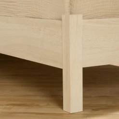 Sale Complete Bed with Headboard - August Bleached Oak Twin, Full & Queen Beds