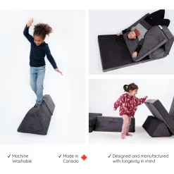 New Complete Modular Sofa - Charcoal Kid'S Tables & Chairs