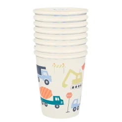 Party Supplies>Meri Meri Construction Cups (8)