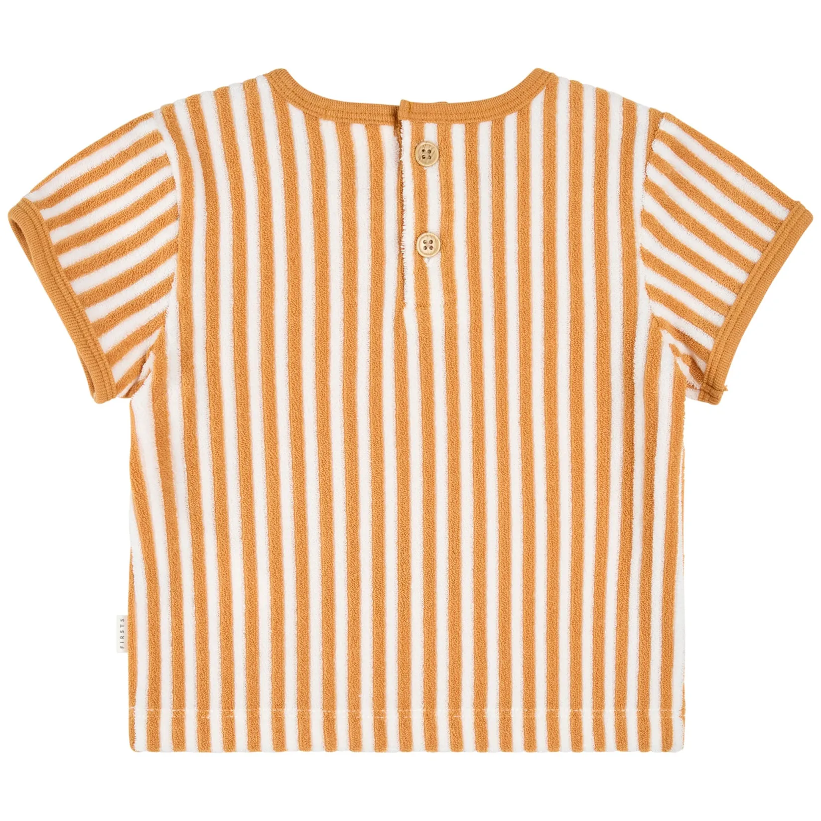 Outfit Sets>Firsts par Petit Lem Construction Striped Set 3-24m Yellow