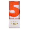 Discount Coral Number 5 Candle Party Supplies