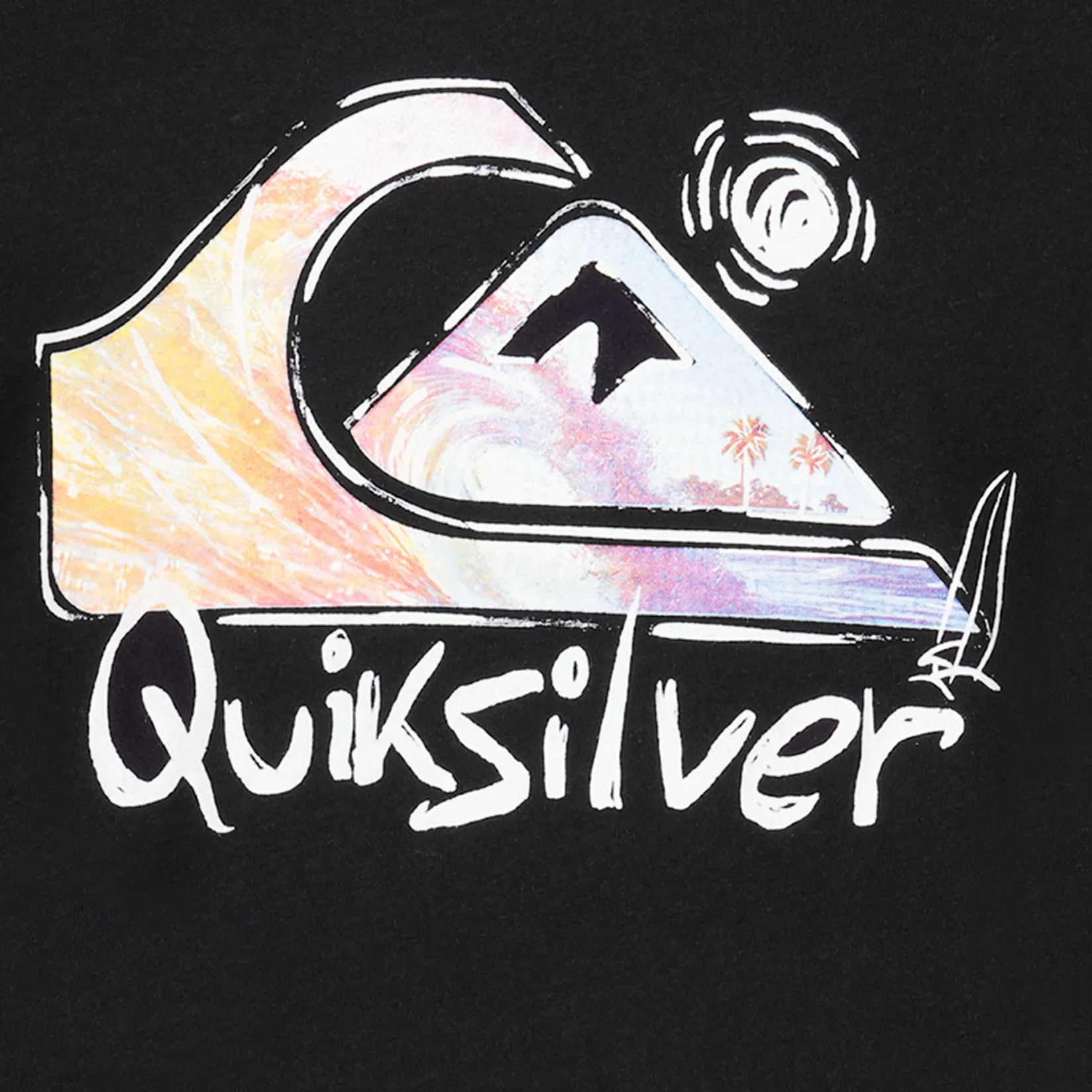 Tops>Quiksilver Core Photoreal T-shirt 8-20 Black