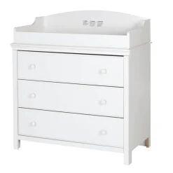 Best Cotton Candy Changing Table with Drawers - Pure White Changing Tables