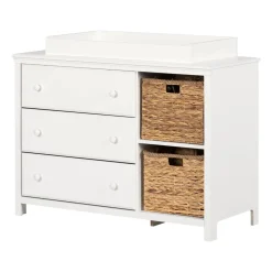 Changing Tables>South Shore Cotton Candy Changing Table - Pure White