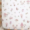 Sheets|Bedding>Living Textiles Cotton Jersey Crib Fitted Sheet - Mushroom House