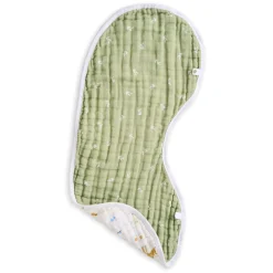 Outlet Cotton Muslin Burpy Bib - Sage Woodland Breastfeeding|Muslin Products