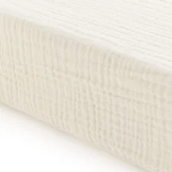 Sheets|Bedding>Jasxtek Cotton Muslin Crib Sheet - coconut Milk