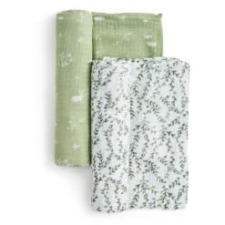 New Cotton Muslin Swaddles(2) - Nature Kids Blankets|Blankets