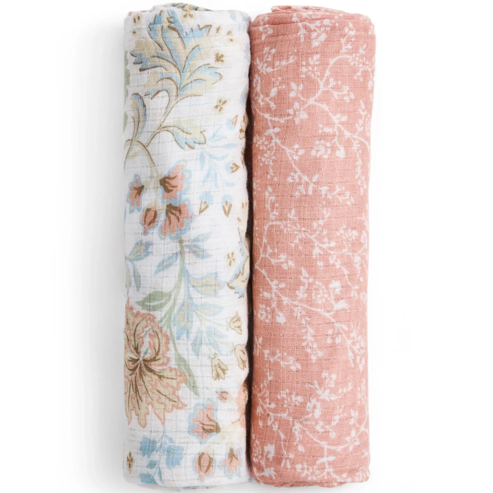 Blankets|Blankets>Aden + Anais Cotton Muslin Swaddles(2) - Victorian Flowers