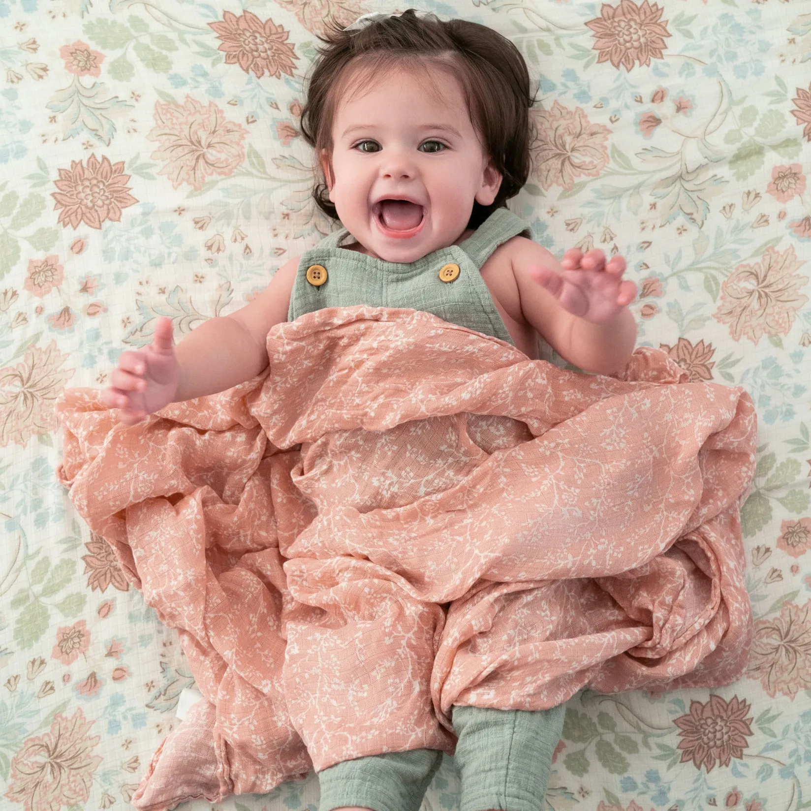 Blankets|Blankets>Aden + Anais Cotton Muslin Swaddles(2) - Victorian Flowers
