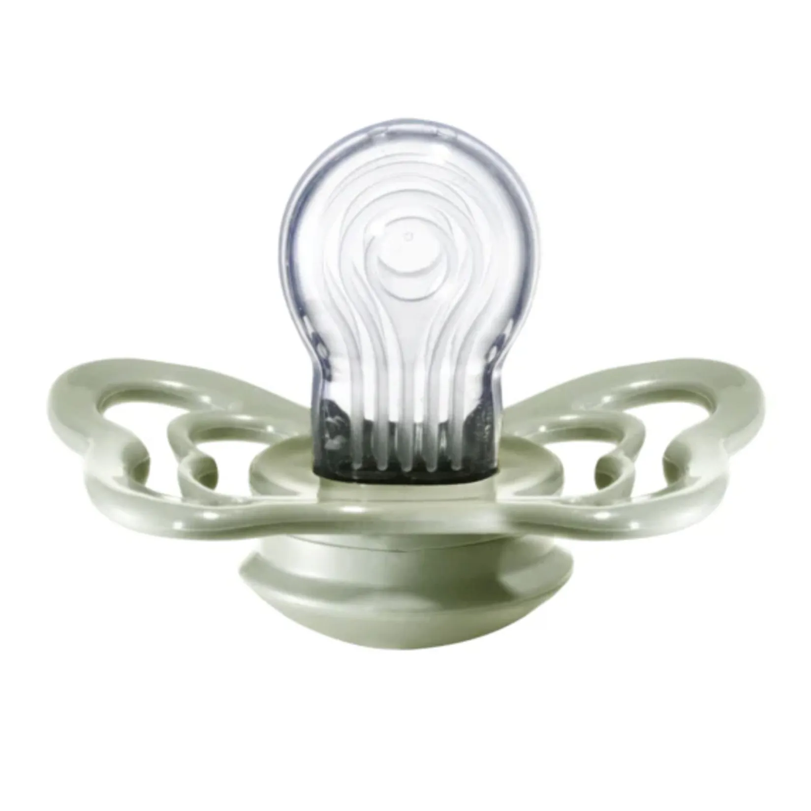 Pacifiers & Clips|Pacifiers & Clips>Bibs Couture Anatomical Pacifier 0-6m (2) - Ivory / Sage (Size 1)