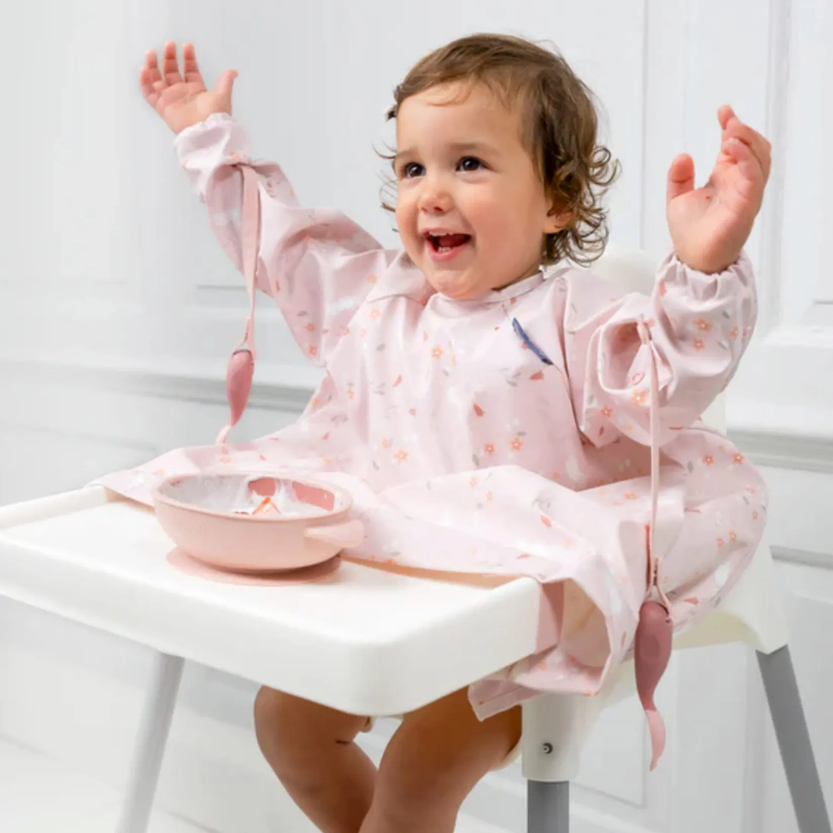 Bibs|Breastfeeding>Bibado Coverall Weaning Bib Botanical