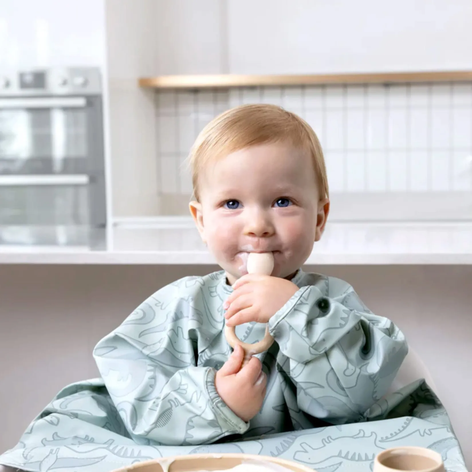 Outlet Coverall Weaning Bib Dinosaur Kids Bibs|Breastfeeding