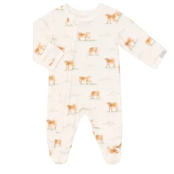 Pajamas|Pajamas>Coccoli Cow Pajamas 1-18m Ivory
