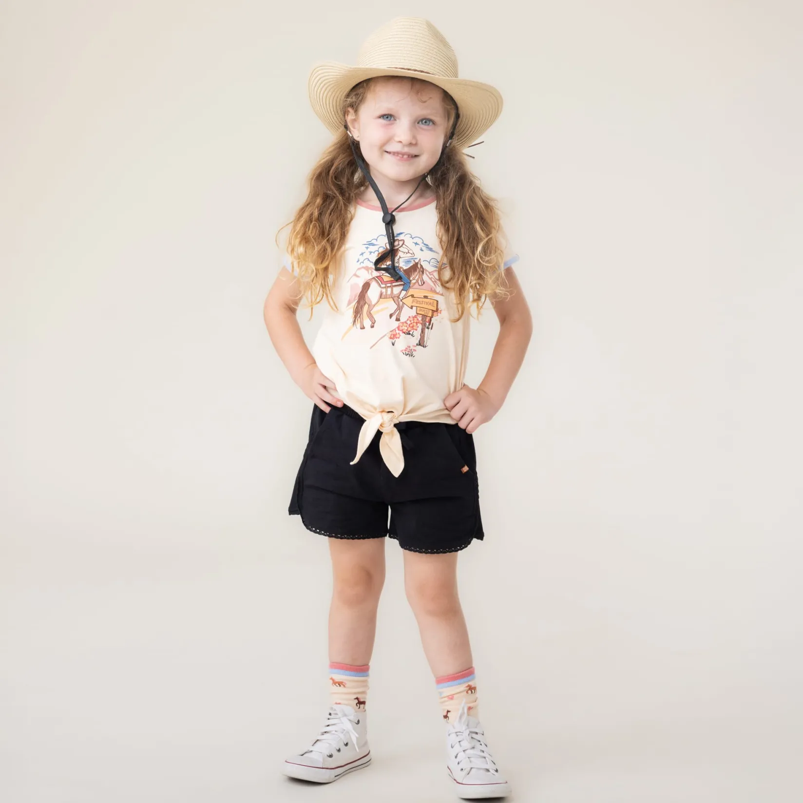 Shorts & Bermuda>Nano Cowgirl Short 2-12 Black