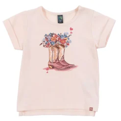 Tops>Nano Cowgirl Boots T-shirt 6-24m Beige