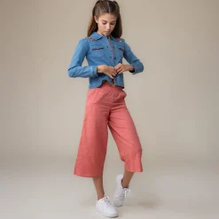 Fleeces And Sweatshirts|Tops>Nano Cowgirl Vest 2-12 Denim