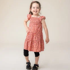 Dresses & Rompers>Nano Cowgirl Layered Dress 2-12 Brown