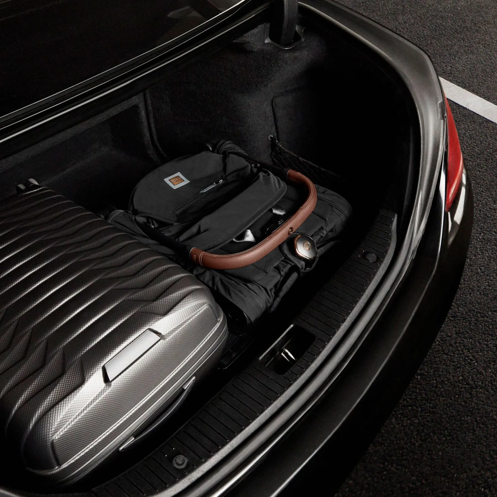 Strollers|Strollers & Trailers>Cybex Coya Stroller - Chrome Frame with Sepia Black Seat