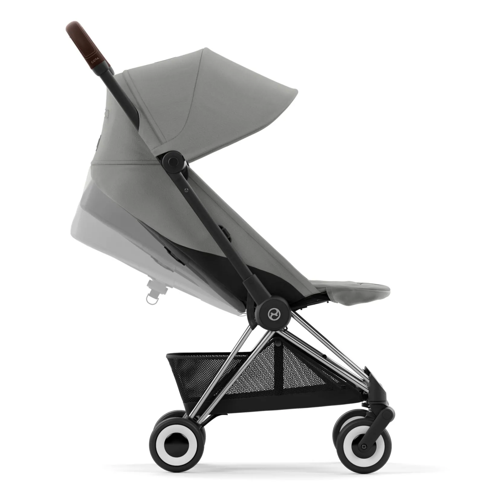 Clearance Coya Stroller - Chrome Frame with Mirage Grey Seat Kids Strollers|Strollers & Trailers