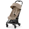 Strollers|Strollers & Trailers>Cybex Coya Stroller - Matte Black Frame with Sepia Beige Seat