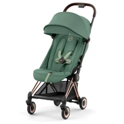New Coya Stroller - Rose Gold Frame with Leaf Green Seat Kids Strollers|Strollers & Trailers
