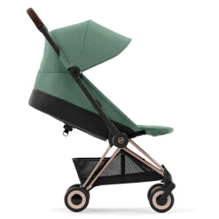 New Coya Stroller - Rose Gold Frame with Leaf Green Seat Kids Strollers|Strollers & Trailers
