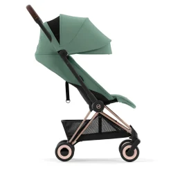 New Coya Stroller - Rose Gold Frame with Leaf Green Seat Kids Strollers|Strollers & Trailers