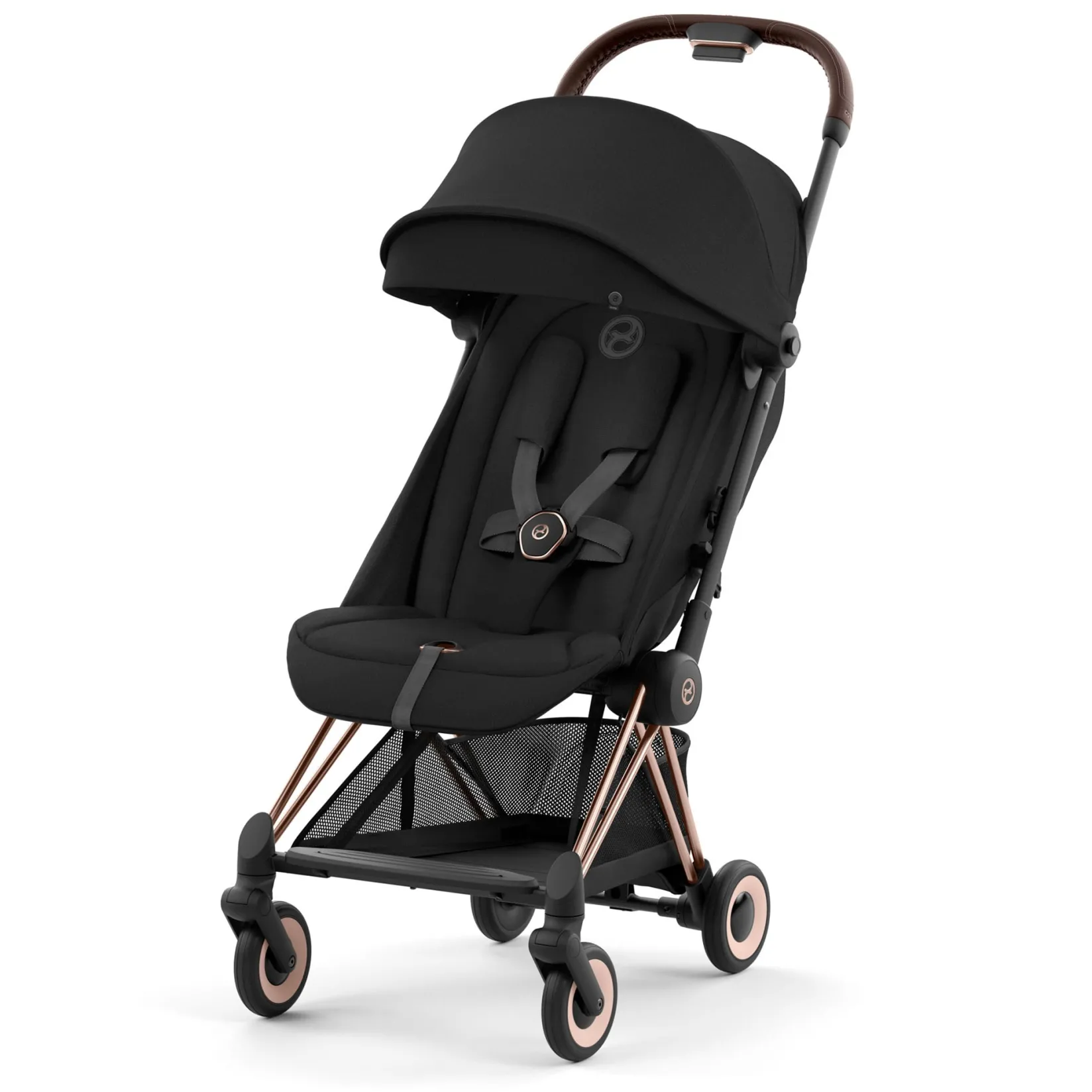 Hot Coya Stroller - Rose Gold Frame with Sepia Black Seat Kids Strollers|Strollers & Trailers