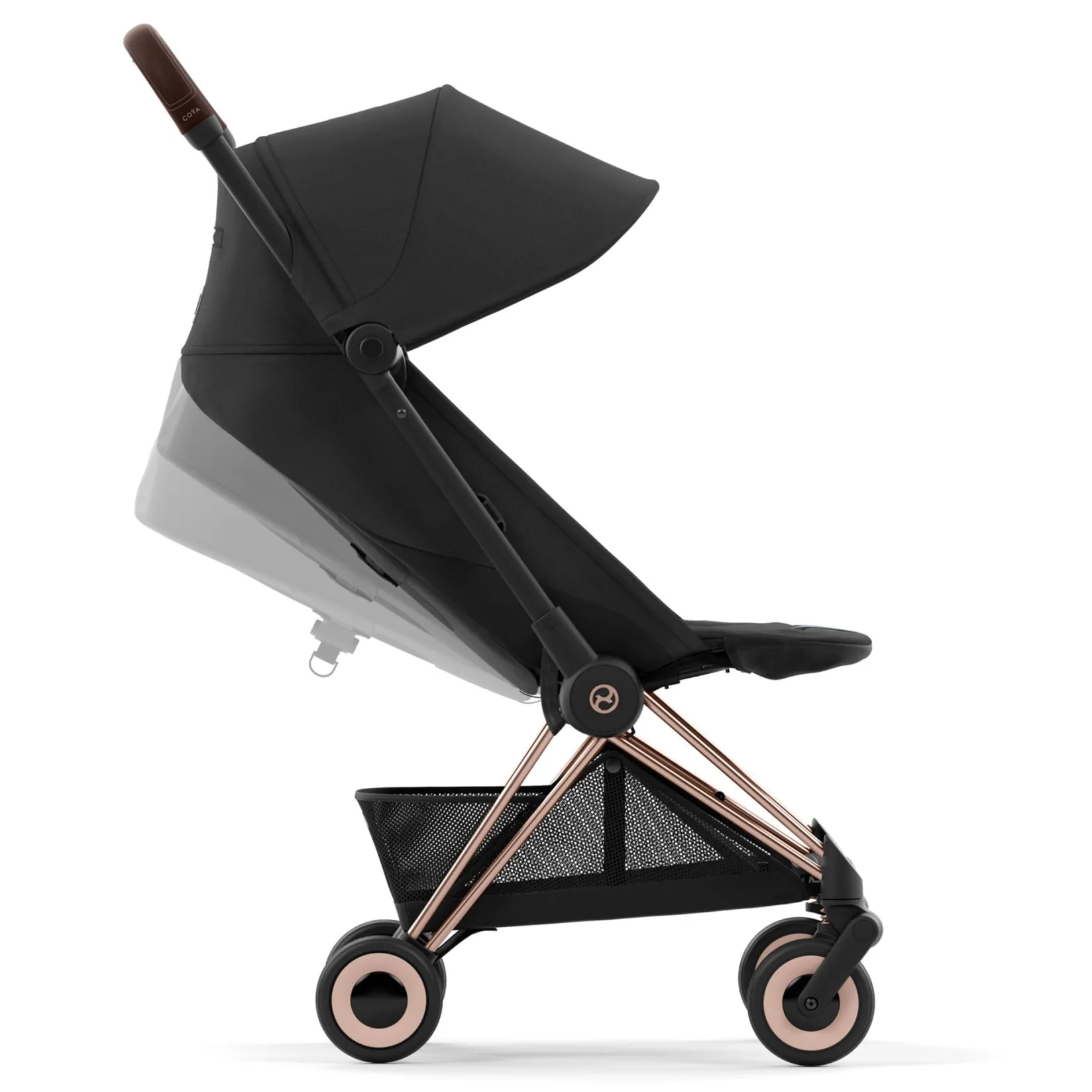 Hot Coya Stroller - Rose Gold Frame with Sepia Black Seat Kids Strollers|Strollers & Trailers