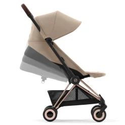 Best Coya Stroller - Rose Gold Frame with Sepia Beige Seat Kids Strollers