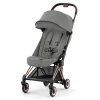 Strollers|Strollers & Trailers>Cybex Coya Stroller - Rose Gold Frame with Mirage Grey Seat
