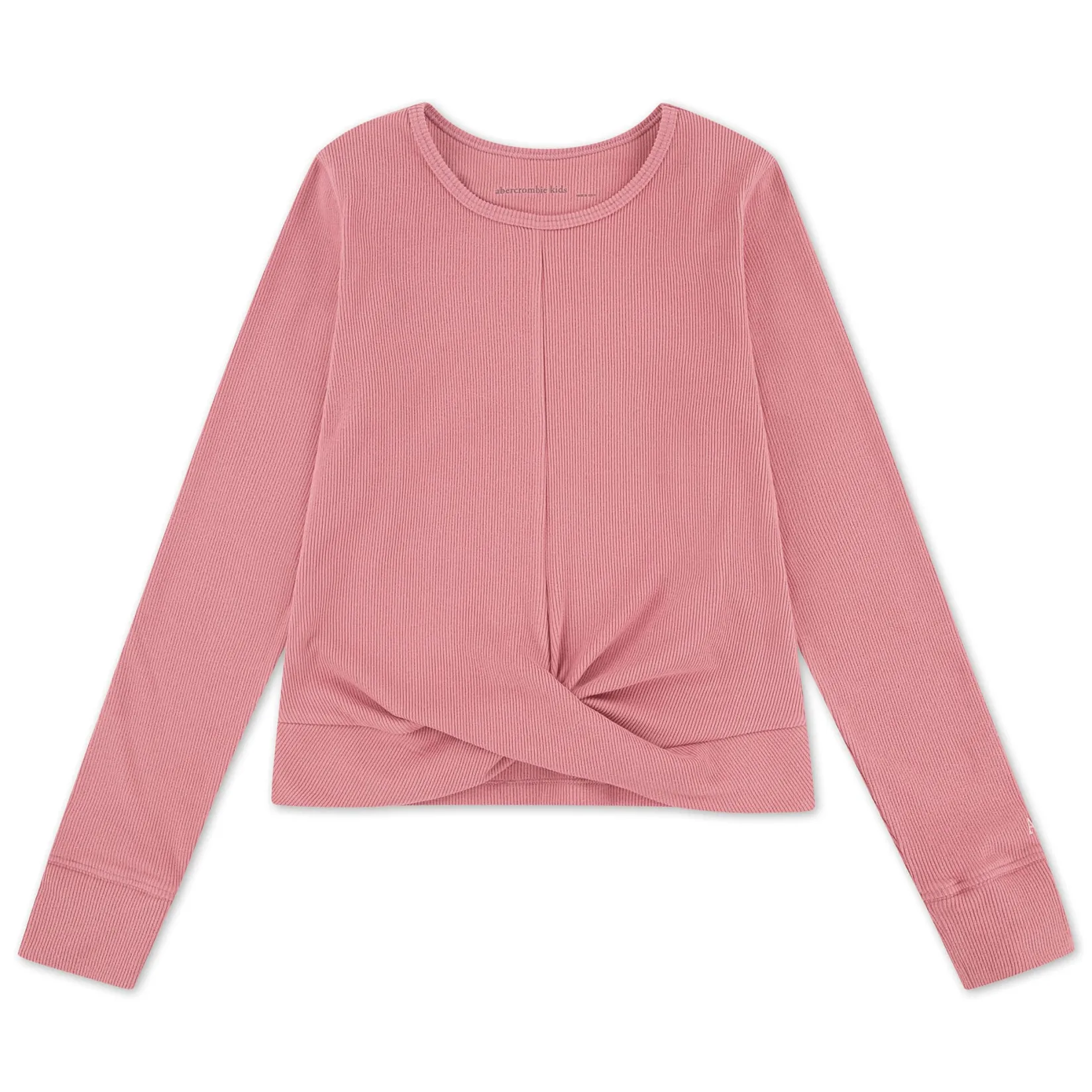 Tops>Abercrombie Kids Cozy Twist Front Knit Top 5-18 Pink