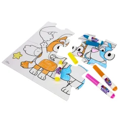 Discount Colour & Erase Reusable Puzzle Set, Bluey Kids Puzzles
