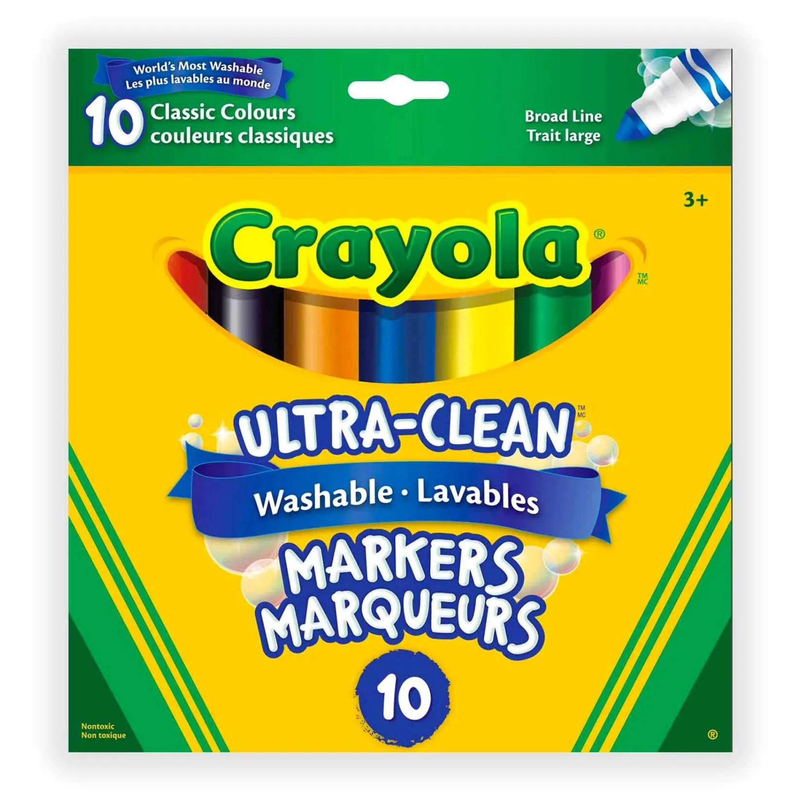 Ultra-Clean Markers (10) Kids Diy & Activities