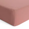 Sheets|Bedding>Coccoli Crib Fitted Sheet - Blush