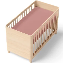 Sheets|Bedding>Coccoli Crib Fitted Sheet - Blush